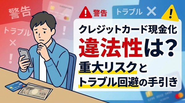 クレジットカード現金化の違法性は?重大リスクとトラブル回避の手引き