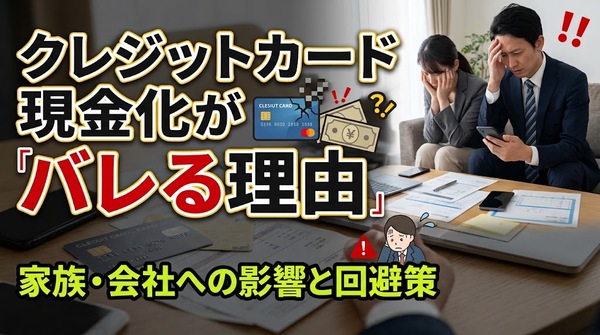 クレジットカード現金化がバレる理由｜家族・会社への影響と回避策